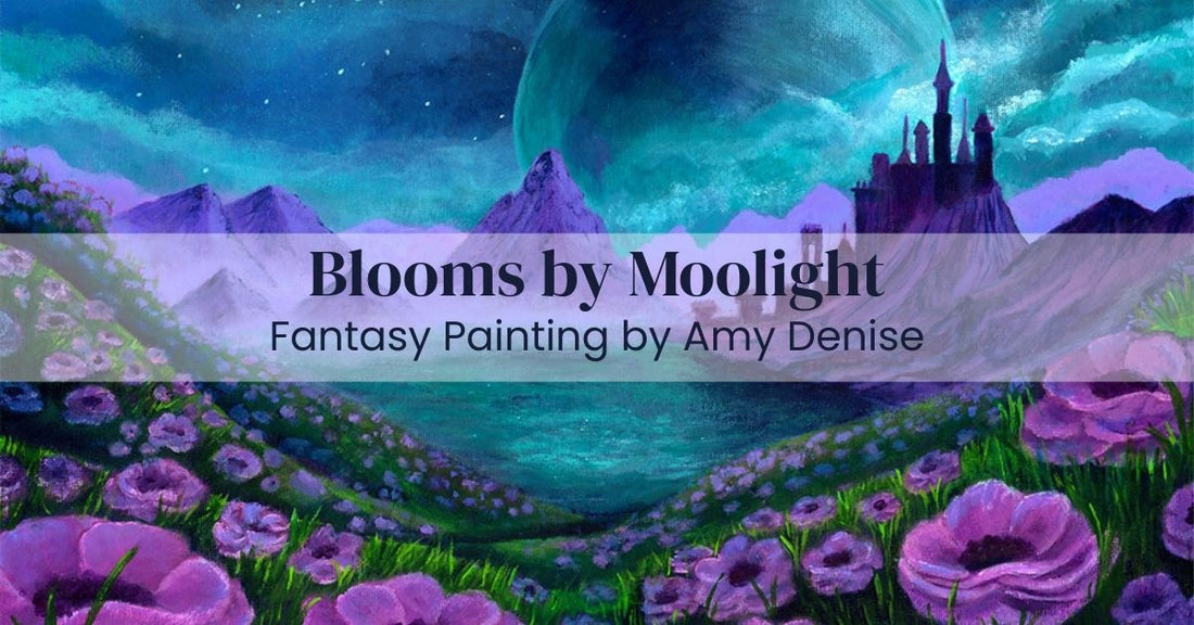 Blooms by Moonlight: A Love Story Fantasy Landscape