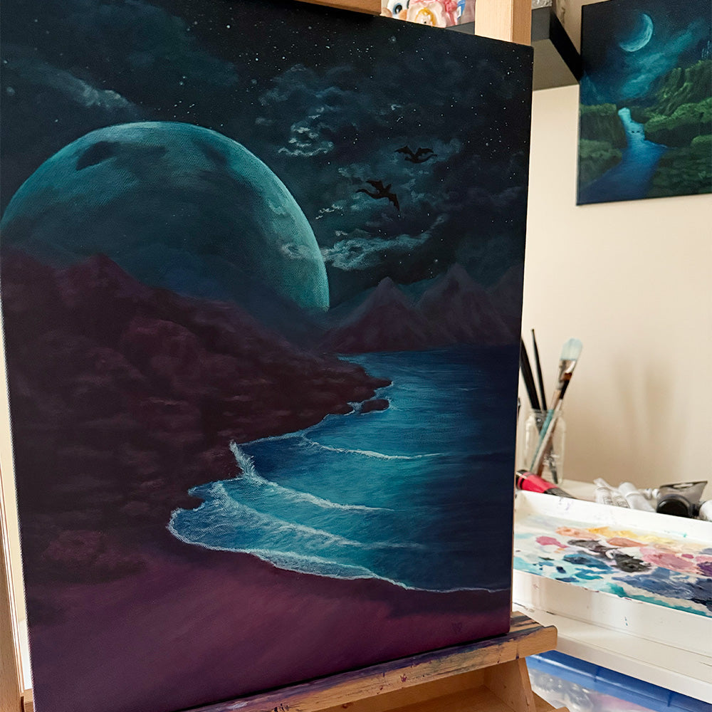 Original Fantasy Landscape Paintings