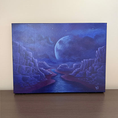 Purple Canyon - Original Acrylic Painting