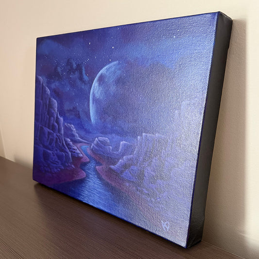 Purple Canyon - Original Acrylic Painting