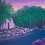 Sunset Ruins Acrylic on Canvas