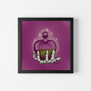 Love Potion digital illustration framed art print