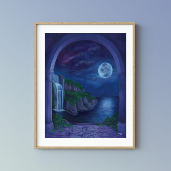 Let's Go Some Place Quiet fine art print by Amy Denise, with a mat and frame